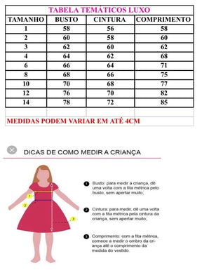 Vestido Tematicos Luxo Ariel - Sereia (VESTTMCLXARLSRA)