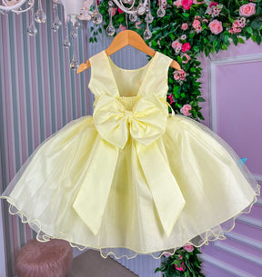 Vestido Princesa Anabel Jardim Encantado Amarelo - Leveza e Elegância para Meninas | Bebeloo Kids