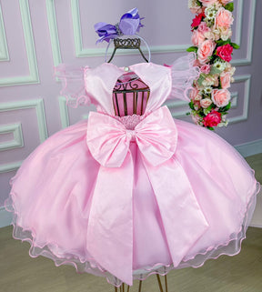 Vestido Marie Rosa Jardim Encantado Laço - Toque Delicado para Completar o Visual | Bebeloo Kids