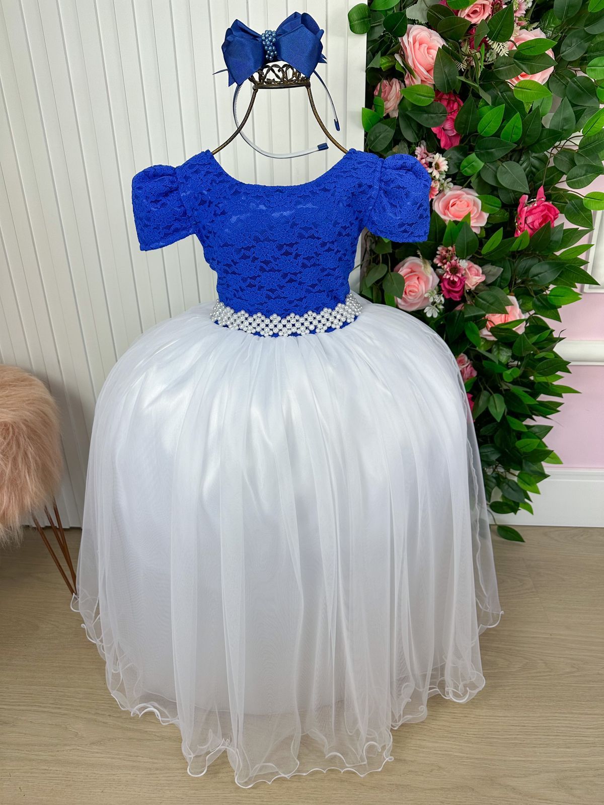 Vestido Enjoy Longo Mari Peito Azul Royal - Leveza e Elegância para Meninas | Bebeloo Kids