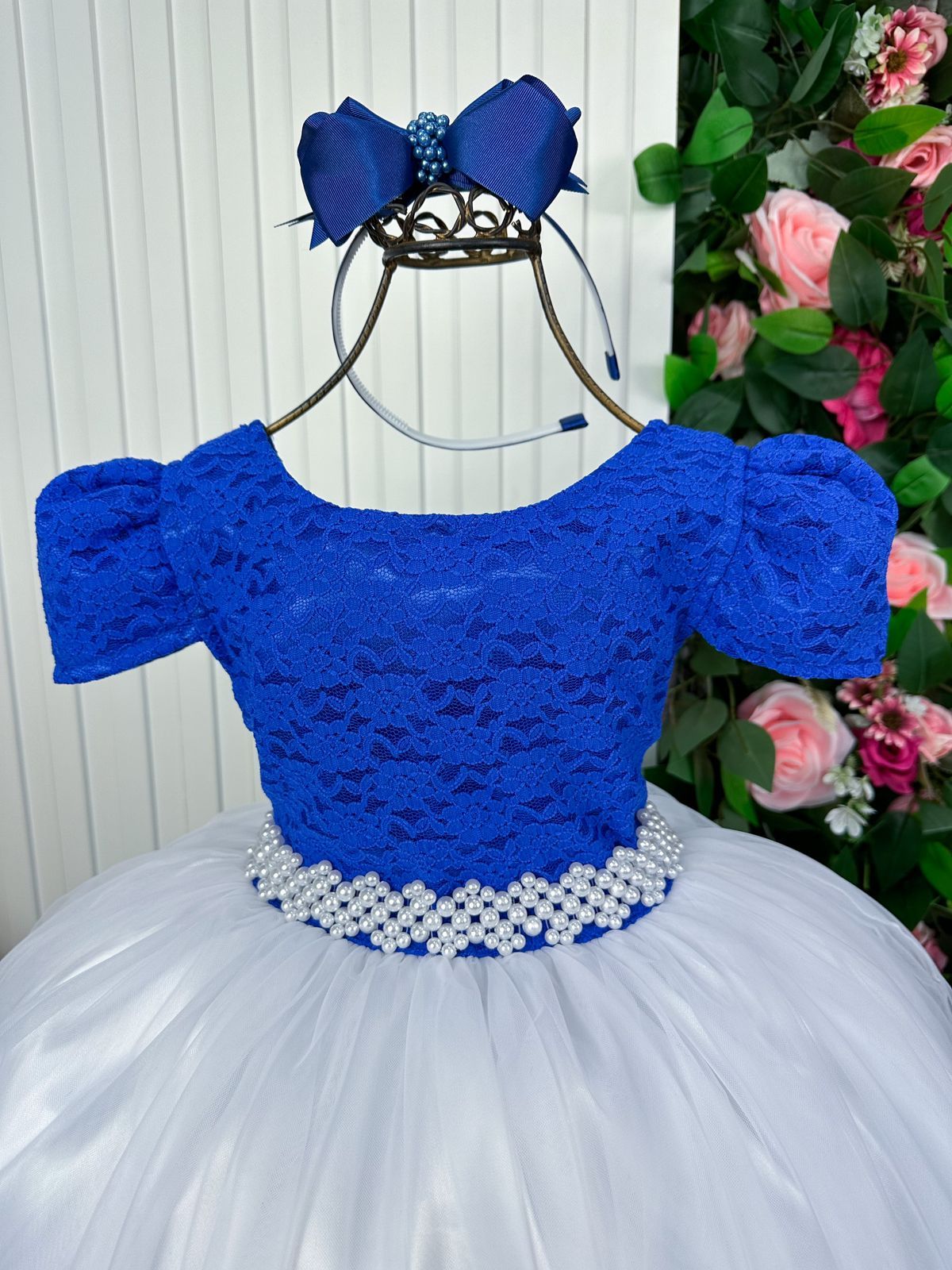 Vestido Enjoy Longo Mari Peito Azul Royal - Leveza e Elegância para Meninas | Bebeloo Kids
