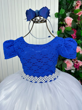Vestido Enjoy Longo Mari Peito Azul Royal - Leveza e Elegância para Meninas | Bebeloo Kids