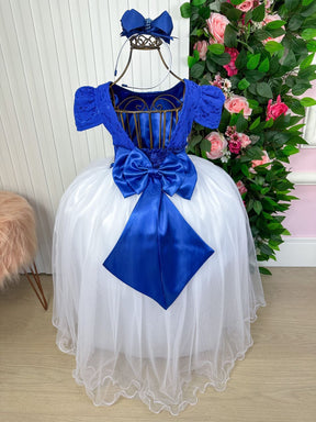 Vestido Enjoy Longo Mari Peito Azul Royal - Leveza e Elegância para Meninas | Bebeloo Kids