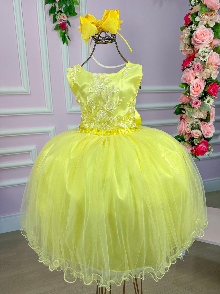 Vestido Enjoy Juvenil Helena Amarelo - Leveza e Elegância para Meninas | Bebeloo Kids