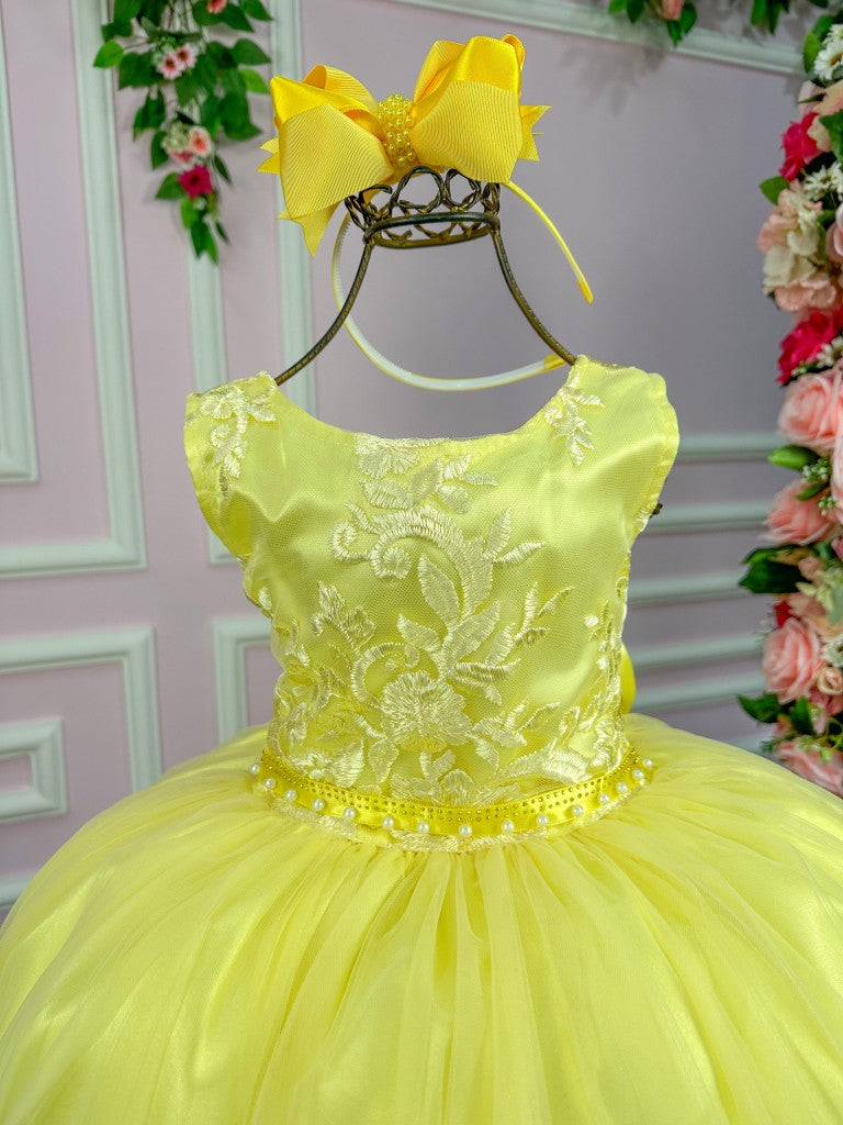 Vestido Enjoy Juvenil Helena Amarelo - Leveza e Elegância para Meninas | Bebeloo Kids
