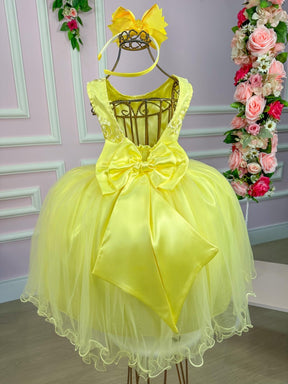 Vestido Enjoy Juvenil Helena Amarelo - Leveza e Elegância para Meninas | Bebeloo Kids