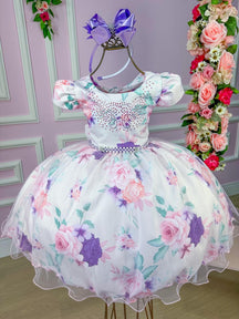 Vestido Bella Child Catarina Juvenil Off Flores Lilas (VESYBLLCHLDJVNOFFLFRSLL)