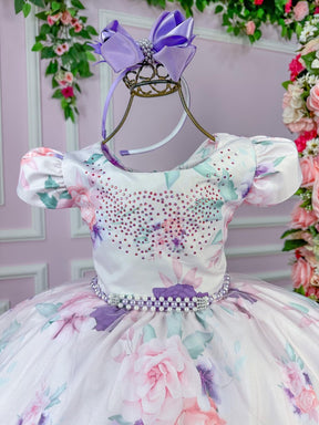 Vestido Bella Child Catarina Juvenil Off Flores Lilas (VESYBLLCHLDJVNOFFLFRSLL)