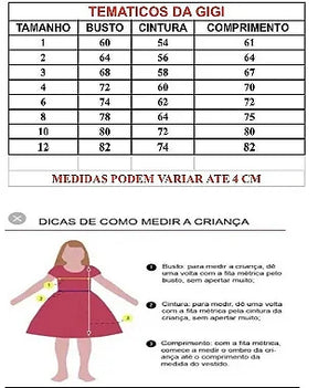 Vestido Infantil Temáticos da Gigi Princesa Gelo Rosa (VESTINFTMCDGGFRZNRS)