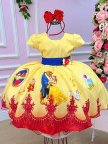 Vestido Infantil Temáticos da Gigi Princesa Amarela (VESTINFTMCGGABLEFR)