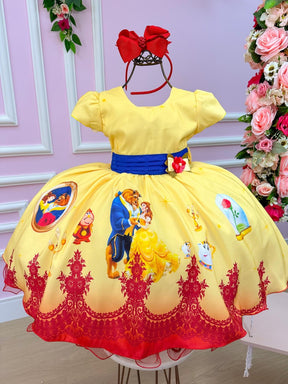 Vestido Infantil Temáticos da Gigi Princesa Amarela (VESTINFTMCGGABLEFR)