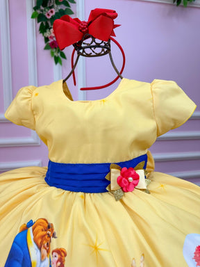Vestido Infantil Temáticos da Gigi Princesa Amarela (VESTINFTMCGGABLEFR)
