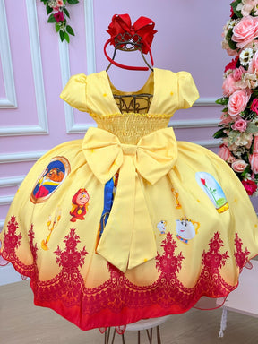 Vestido Infantil Temáticos da Gigi Princesa Amarela (VESTINFTMCGGABLEFR)