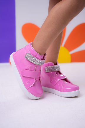 Tenis Bota D Milan Rosa Chiclete - Qualidade e Cuidado para os Pequenos | Bebeloo Kids