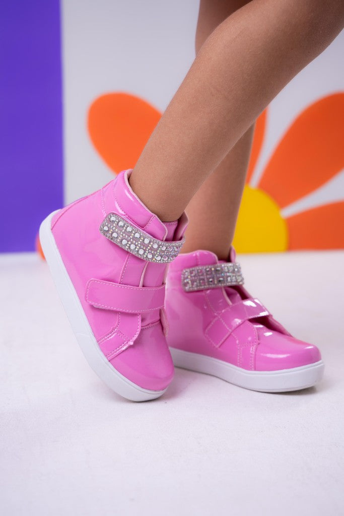 Tenis Bota D Milan Rosa Chiclete - Qualidade e Cuidado para os Pequenos | Bebeloo Kids