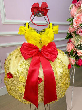 Vestido Princesa Tematico Bela e a Fera - Leveza e Elegância para Meninas | Bebeloo Kids