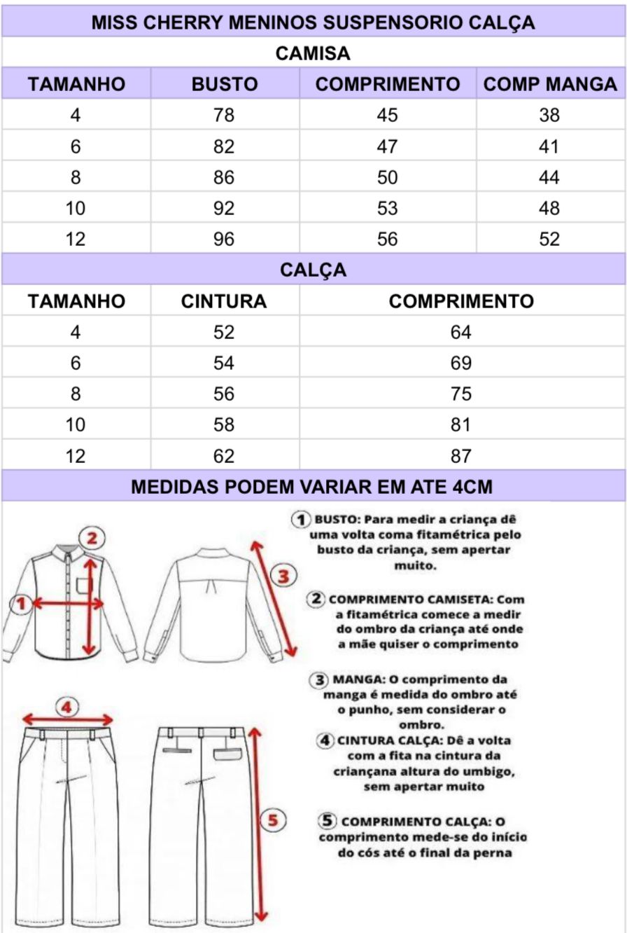 Conjunto Miss Cherry Meninos Social Linho Vitor - Estilo Delicado para o Dia a Dia | Bebeloo Kids