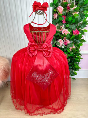 Vestido Enjoy Longo Regata Vermelho - Leveza e Elegância para Meninas | Bebeloo Kids