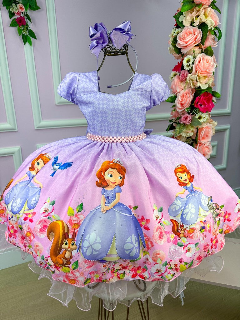 Vestido Infantil Temáticos da Gigi Princesa Sofia - Leveza e Elegância para Meninas | Bebeloo Kids