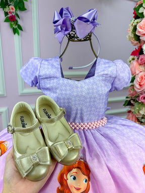 Vestido Infantil Temáticos da Gigi Princesa Sofia - Leveza e Elegância para Meninas | Bebeloo Kids
