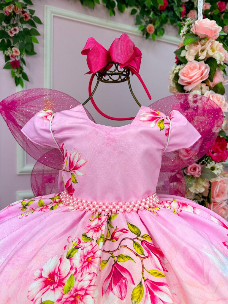 Vestido Infantil Temáticos da Gigi Fadas - Tinker Bell - Sininho Rosa - Leveza e Elegância para Meninas | Bebeloo Kids