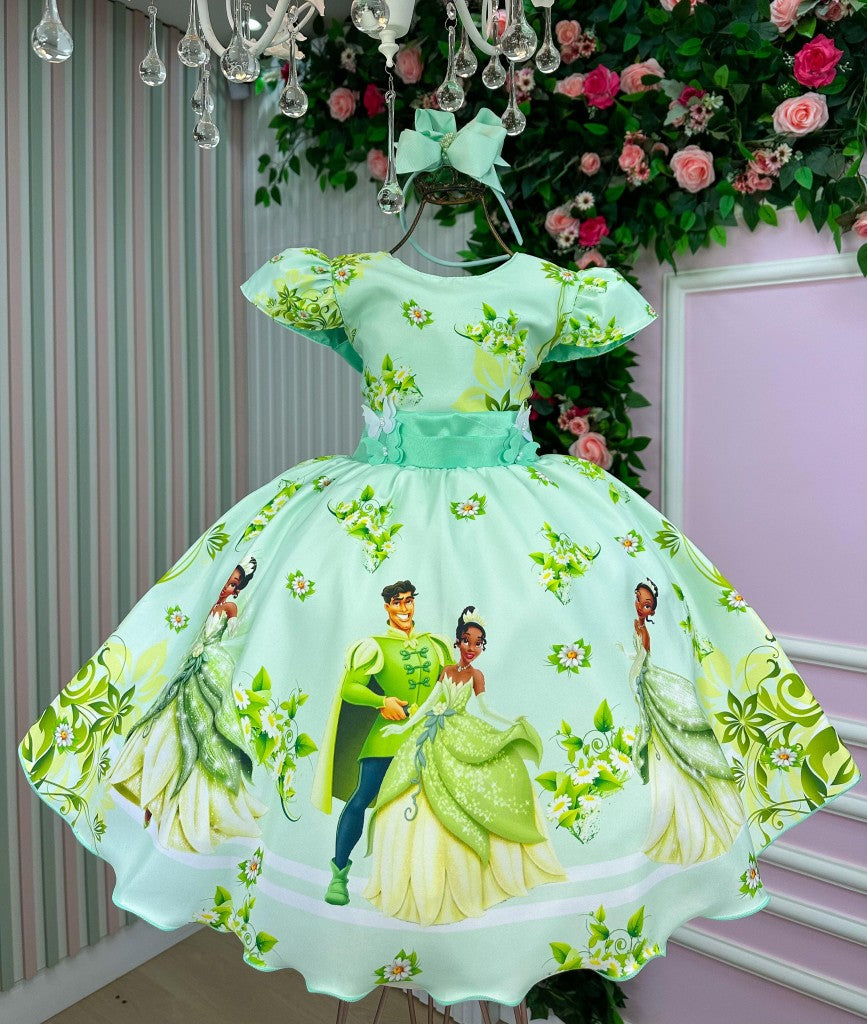 Vestido Temático Luxo Tiana A Princesa E O Sapo - Diversão e Encanto para Brincar | Bebeloo Kids