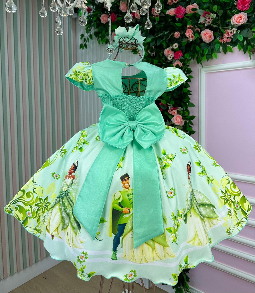 Vestido Temático Luxo Tiana A Princesa E O Sapo - Diversão e Encanto para Brincar | Bebeloo Kids