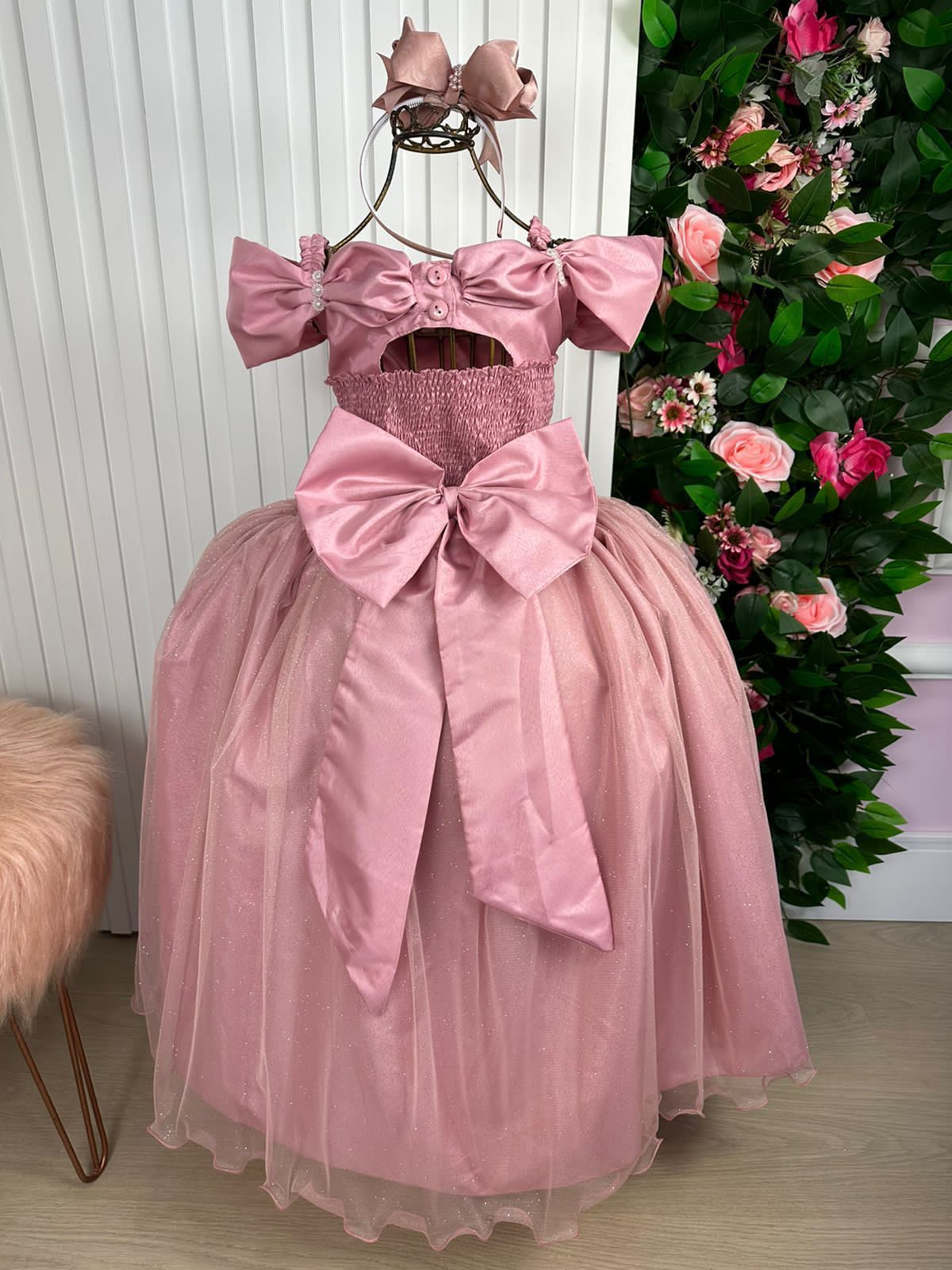 Vestido Marie Longo Manga Princesa Rose - Leveza e Elegância para Meninas | Bebeloo Kids