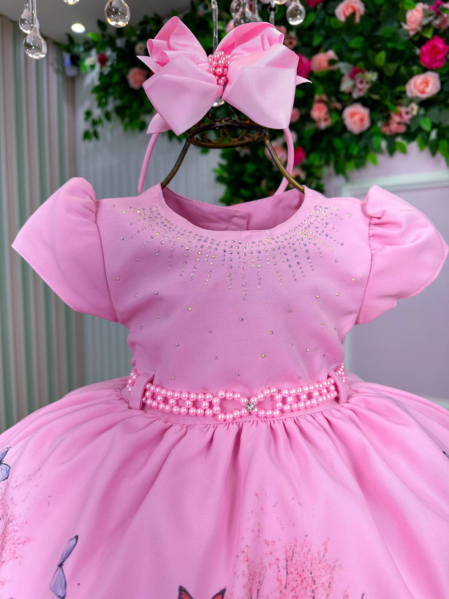 Vestido Infantil Menina Bonita Bosque Encantado Rosa - Leveza e Elegância para Meninas | Bebeloo Kids