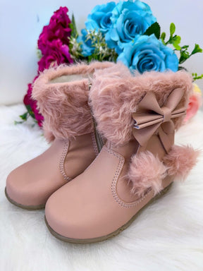 Bota/Coturno Flor Di Mila Zoe Nude-Rose - Qualidade e Cuidado para os Pequenos | Bebeloo Kids