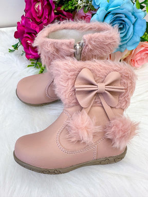 Bota/Coturno Flor Di Mila Zoe Nude-Rose - Qualidade e Cuidado para os Pequenos | Bebeloo Kids
