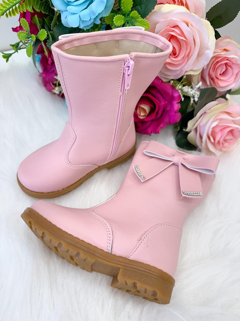 Bota Coturno Ortobaby Lorena Rosa Bebe - Qualidade e Cuidado para os Pequenos | Bebeloo Kids
