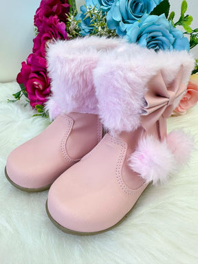 Bota/Coturno Flor di Mila Zoe Rosa Bebe - Qualidade e Cuidado para os Pequenos | Bebeloo Kids