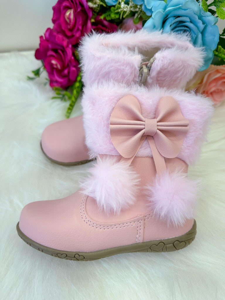 Bota/Coturno Flor di Mila Zoe Rosa Bebe - Qualidade e Cuidado para os Pequenos | Bebeloo Kids