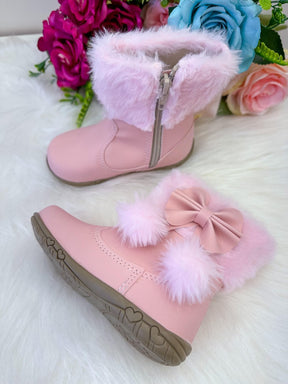 Bota/Coturno Flor di Mila Zoe Rosa Bebe - Qualidade e Cuidado para os Pequenos | Bebeloo Kids