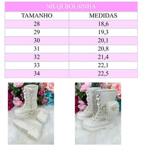 Bota/Coturno Nilqi Malu Bolsinha Cano Baixo (BTCTNNLQMLCNBXBXPRCFCRM)