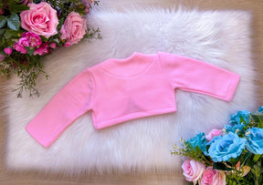 Casaco Bolero Soft Sofia Rosa - Aconchego e Estilo para os Pequenos | Bebeloo Kids