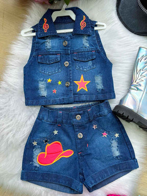 Conjunto Blogueirinha Boiadeira - Estilo Delicado para o Dia a Dia | Bebeloo Kids