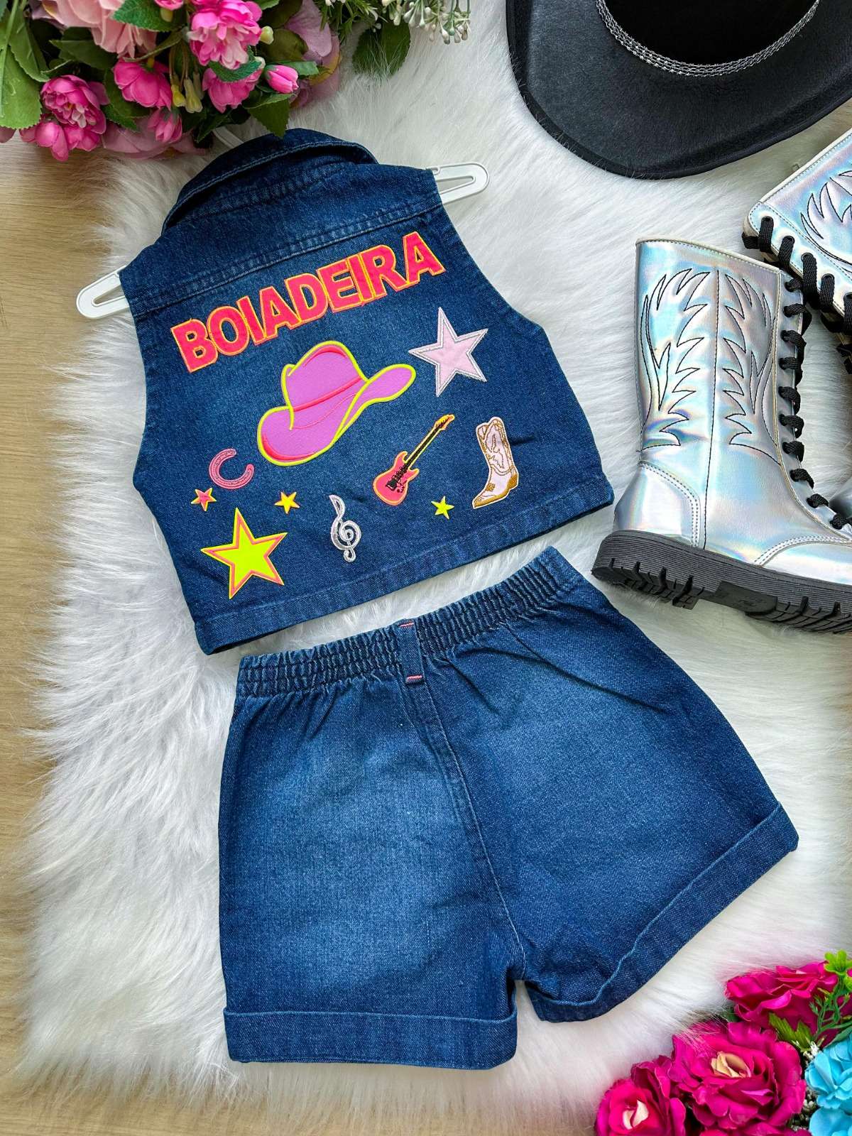 Conjunto Blogueirinha Boiadeira - Estilo Delicado para o Dia a Dia | Bebeloo Kids