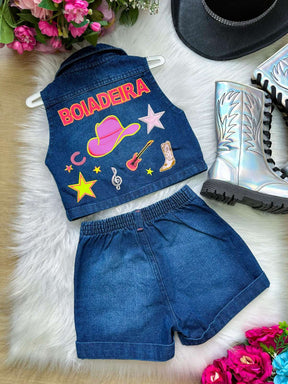 Conjunto Blogueirinha Boiadeira - Estilo Delicado para o Dia a Dia | Bebeloo Kids
