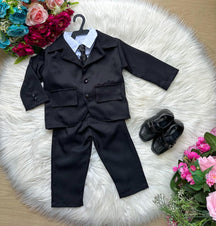 Conjunto Miss Cherry Social Terno Matheus Preto - Estilo Delicado para o Dia a Dia | Bebeloo Kids