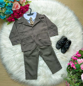 Conjunto Miss Cherry Social Terno Gael Verde Militar - Estilo Delicado para o Dia a Dia | Bebeloo Kids