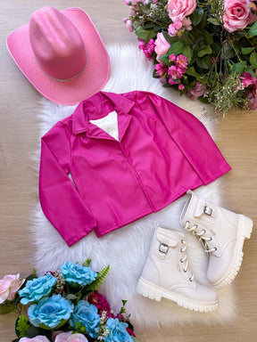 Jaqueta/Casaco Ysa Kids Corino Pink - Aconchego e Estilo para os Pequenos | Bebeloo Kids