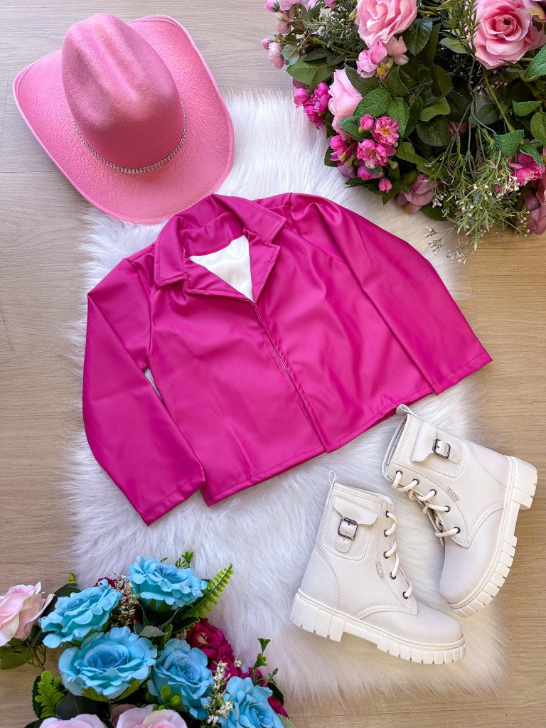 Jaqueta/Casaco Ysa Kids Corino Pink - Aconchego e Estilo para os Pequenos | Bebeloo Kids