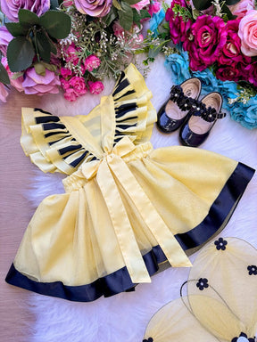 Romper/Vestido Princesa Abelha - Abelinha - Leveza e Elegância para Meninas | Bebeloo Kids