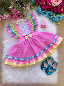 Romper/Vestido Princesa Circo -Doces -Doceria - Candy Rosa - Leveza e Elegância para Meninas | Bebeloo Kids