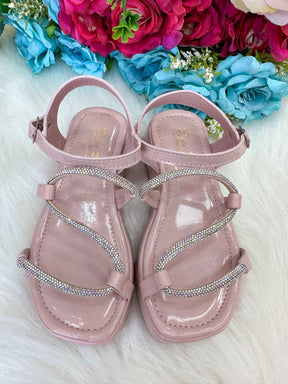 Sandália Doce Pe Verniz Nude/Rose Lilia - Conforto e Estilo para os Pezinhos | Bebeloo Kids