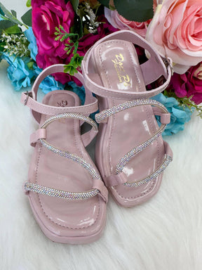 Sandália Doce Pe Verniz Nude/Rose Lilia - Conforto e Estilo para os Pezinhos | Bebeloo Kids