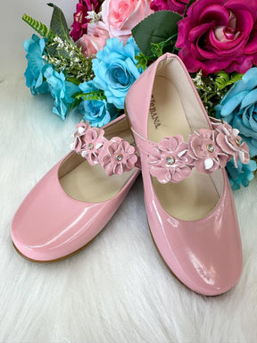 Sapatilha Bruninha Flores Nude - Rose - Leveza e Charme para os Pezinhos | Bebeloo Kids