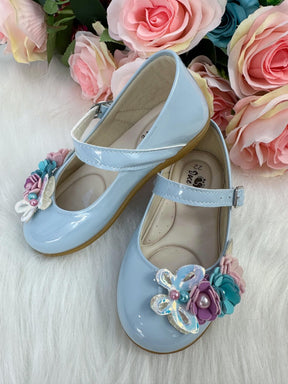 Sapatilha Doce Pe Juju Jardim Encantado Azul Bebe - Leveza e Charme para os Pezinhos | Bebeloo Kids